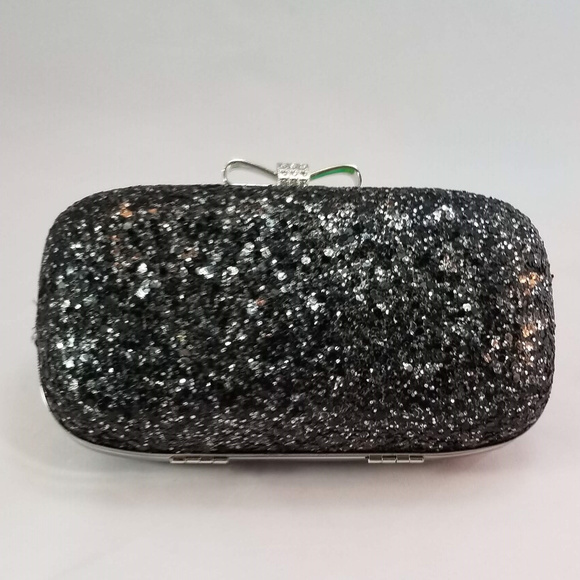 INC International Concepts Handbags - INC Concept Evie Mini Clush - Sparkle Black